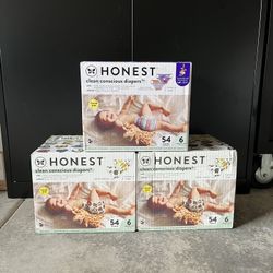 New Honest Diapers x 3