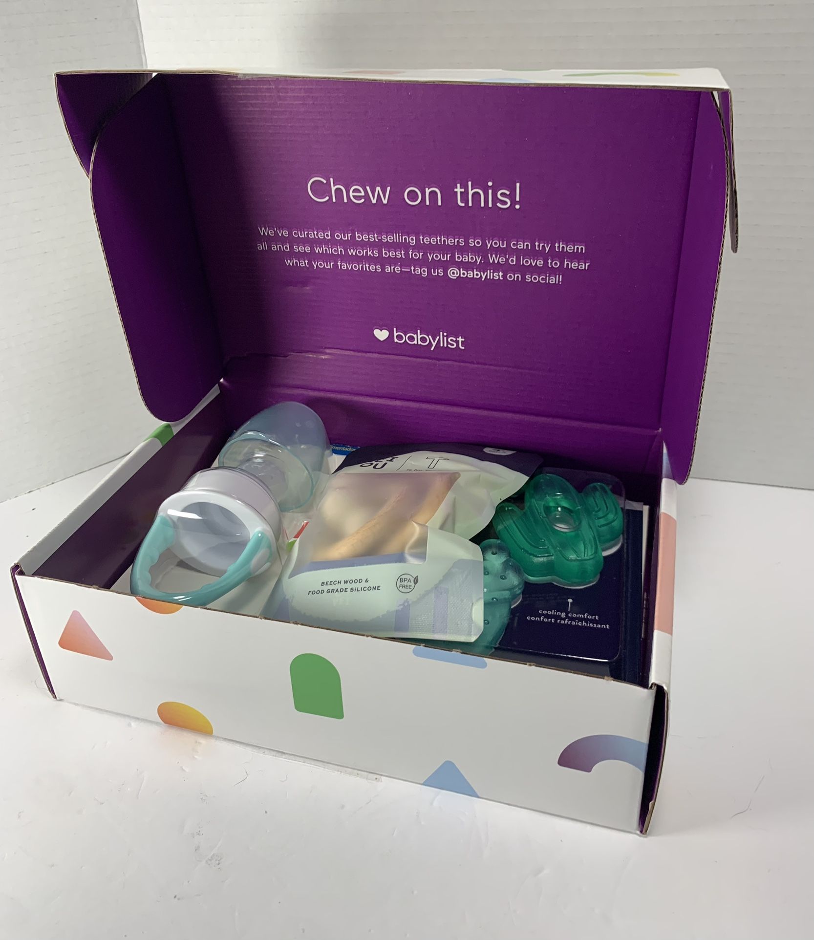 Babylist Teether Box Infant Gift Set Silicone NEW