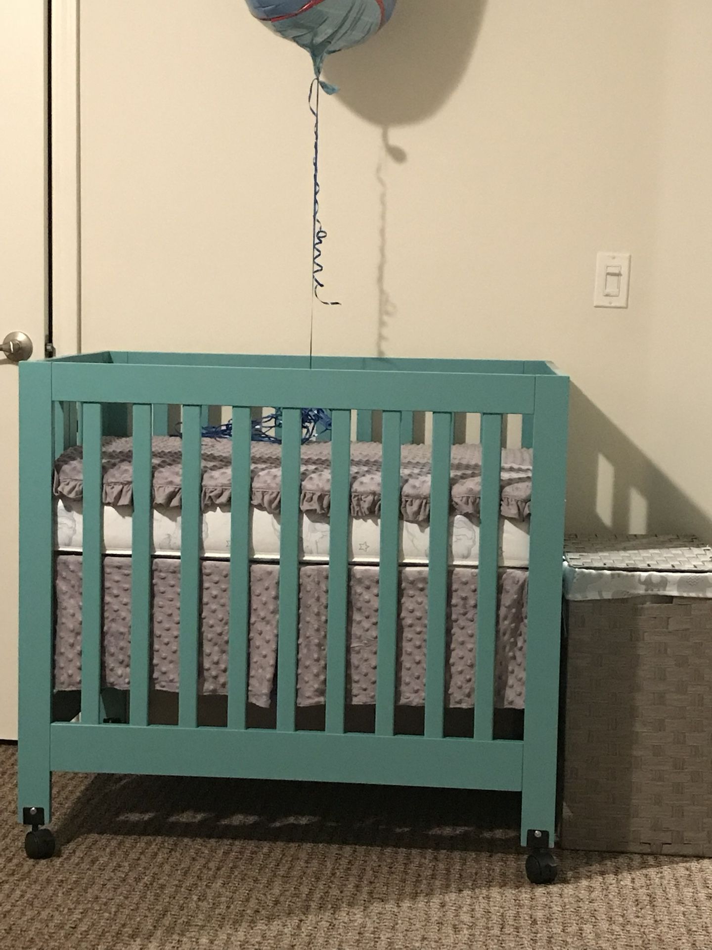 Babyletto Origami Mini Crib & Changing Table Dresser