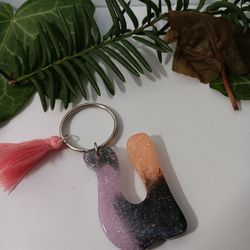 Initial Letter For Keychain With Tassel For Charms For Keychain, Handbags And Backpacks 