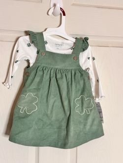 Baby girl st Patrick’s day carters dress 6months