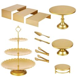 Bases para postres Doradas 10pcs