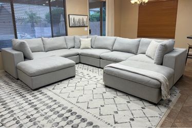 8pc Lowell ThomasVille Cloud Modular Sectional