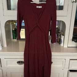 Hollister Red Burgundy Dress Size XS