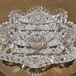 American Brilliant Period (ABP) cut glass bowl or dish
