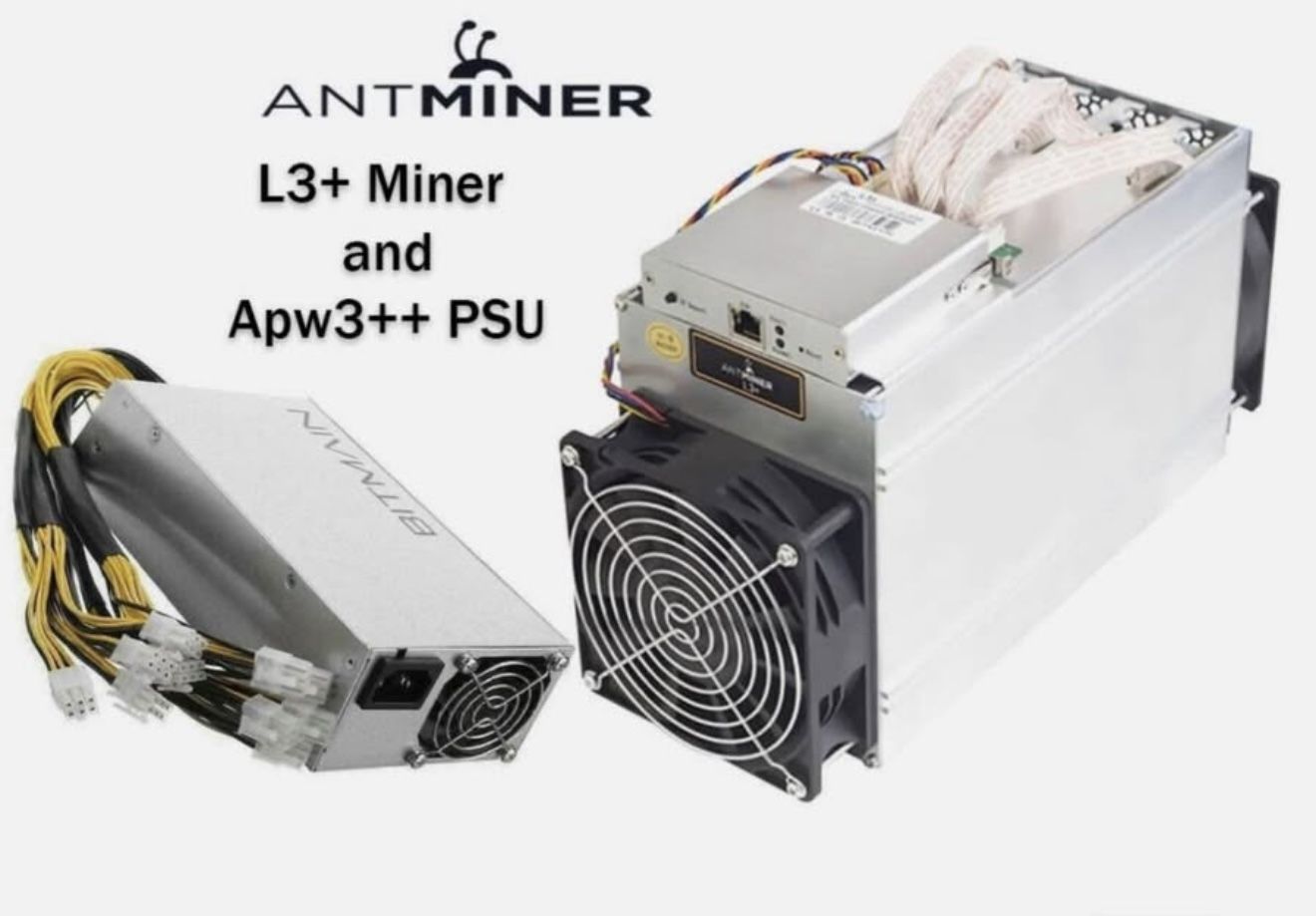 Antminer L3+ Miner and Apw3++ PSU