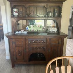 Vintage Mission Style Sideboard Buffet