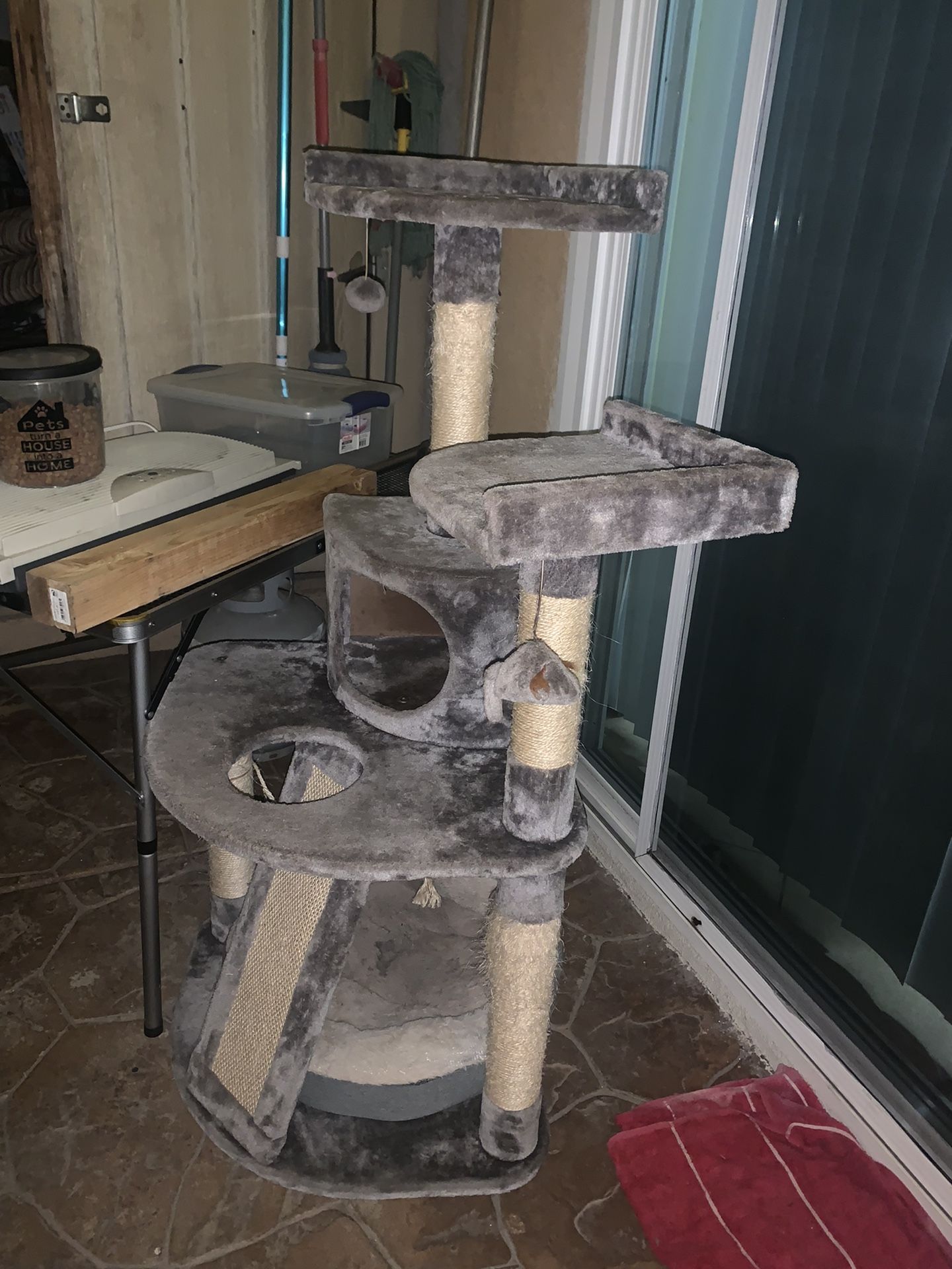 Cat Tower $15.00 (about 4 Ft Tall) 