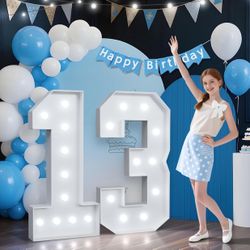  4.5 4.5 out of 5 stars (5) 4FT Marquee Numbers 13, Large Light Up Numbers for 13th Birthday Decorations for Girls Boys, Big Light Up Numbers Sign 13 