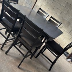 Dinning Table 6 Chairs W/ Leaf