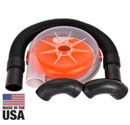 Dustopper PRO High Efficiency Cyclonic Dust Separator, 12 in. Dia with 2.5 in. Hose, 36 in. L with 2 High-Flow Sweep Elbows
