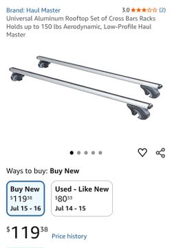 (MovingSale) "New HaulMaster Aluminum Cross Bars