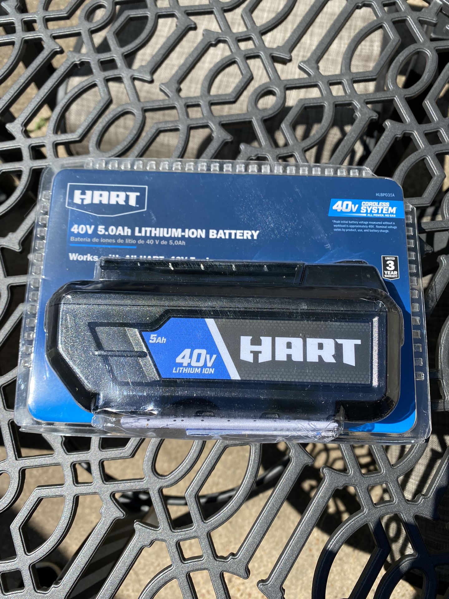 Hart 40v 5.0ah Lithium-ion Battery