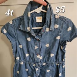 4t Girls Heart Dress 