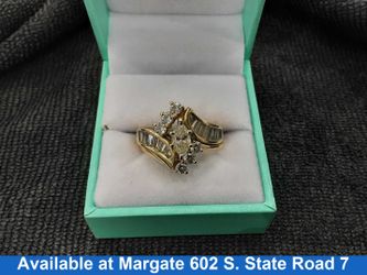 Ring - Engagement Set - Yellow Gold 14k (.585) 11.3 grams Size 9