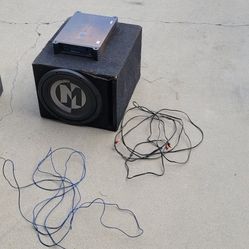 12" Subwoofer And 3000W Amplifier With Speaker 