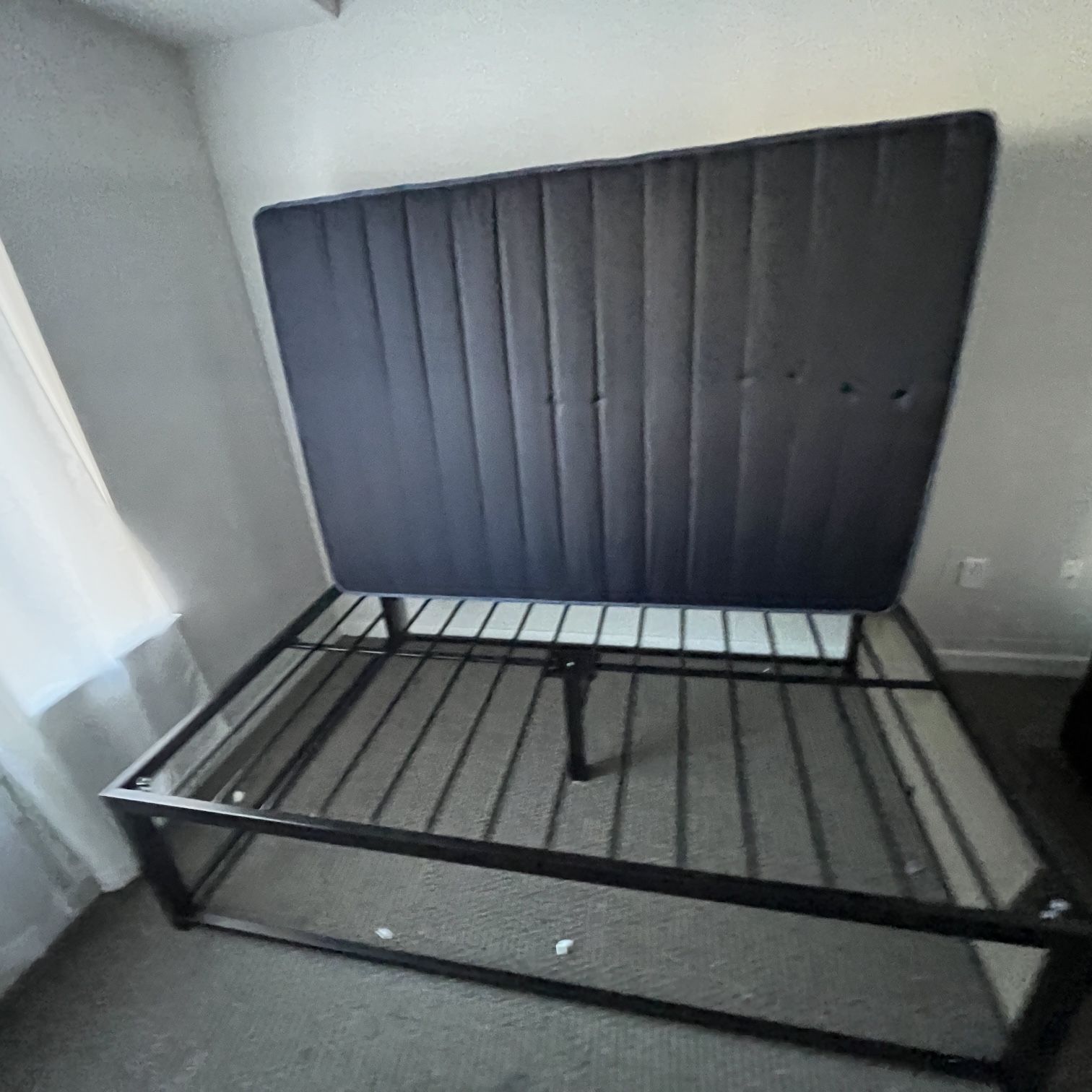 Full Size  Metal Bed Frame No Mattress. 