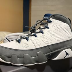 Nike Air Jordan IX 9 Flint Grey French Blue Size 11 Early In Hand 2026