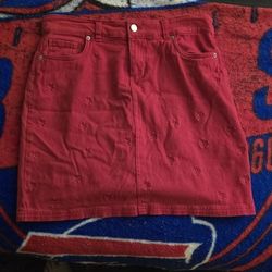 Westport Women's Red Mini Skirt