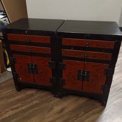 2 Antique Chinese Cabinets 