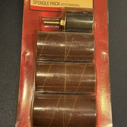 Craftsman 1-1/2” Sanding Mandrel with 6 sleeves. # 935164. New in package. Packaging yellowed!