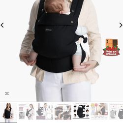 Momcozy Baby Carrier - Ergonomic, Cozy and Lightweight Carrier for 7-44lbs, Effortless to Put On, Ideal for Hands-Free Parenting, Enhanced Lumbar Supp
