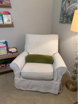 Pottery Barn Kids Comfort Grand Swivel Glider (slip covered, performance fabric)
