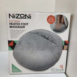 Nizoni Electronic Heated Foot Massager Therapeutic Heat Vibrating Massage