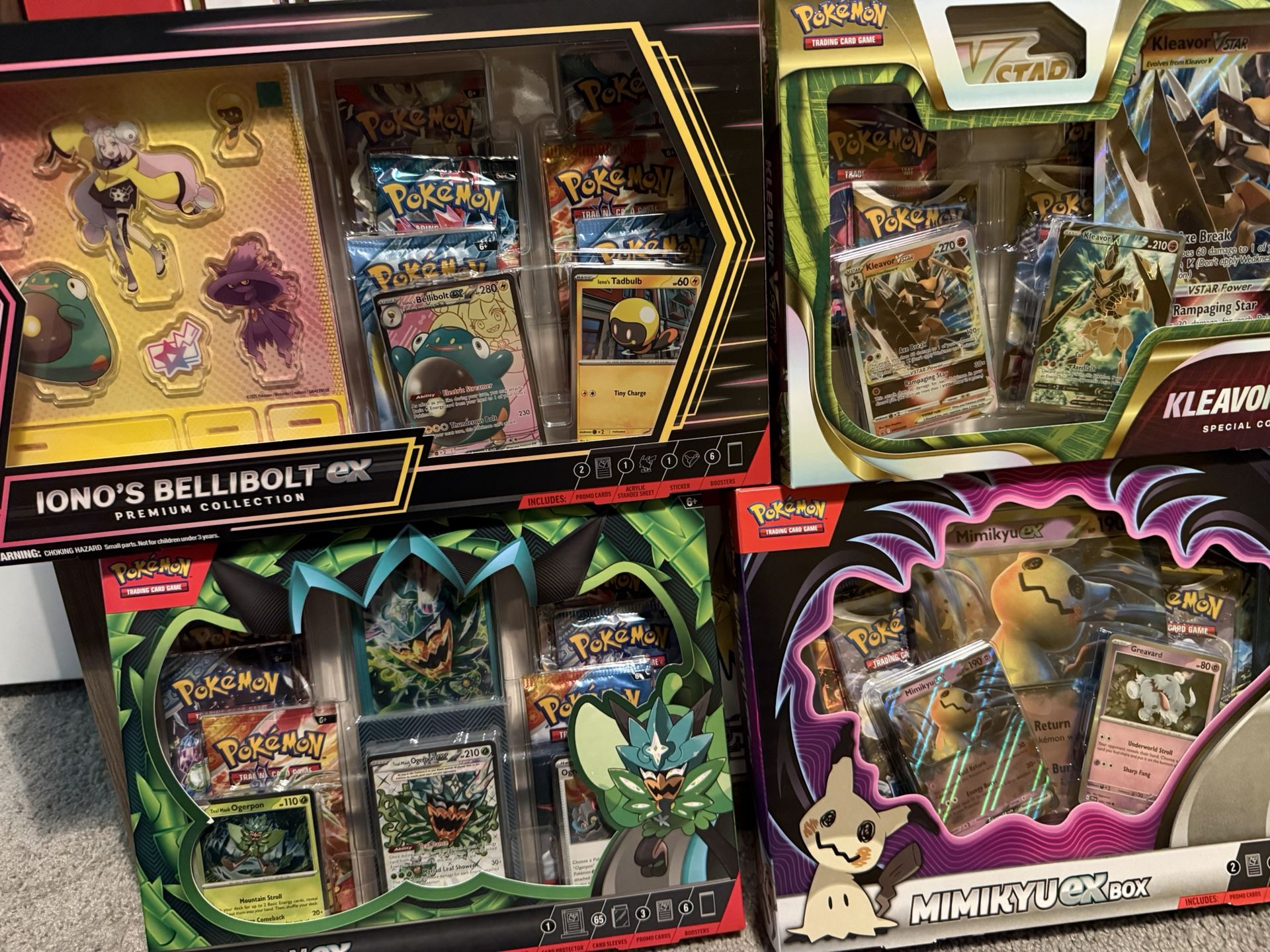 4 Pokemon Collection Boxes