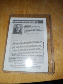 Space cadet collective trading card rare