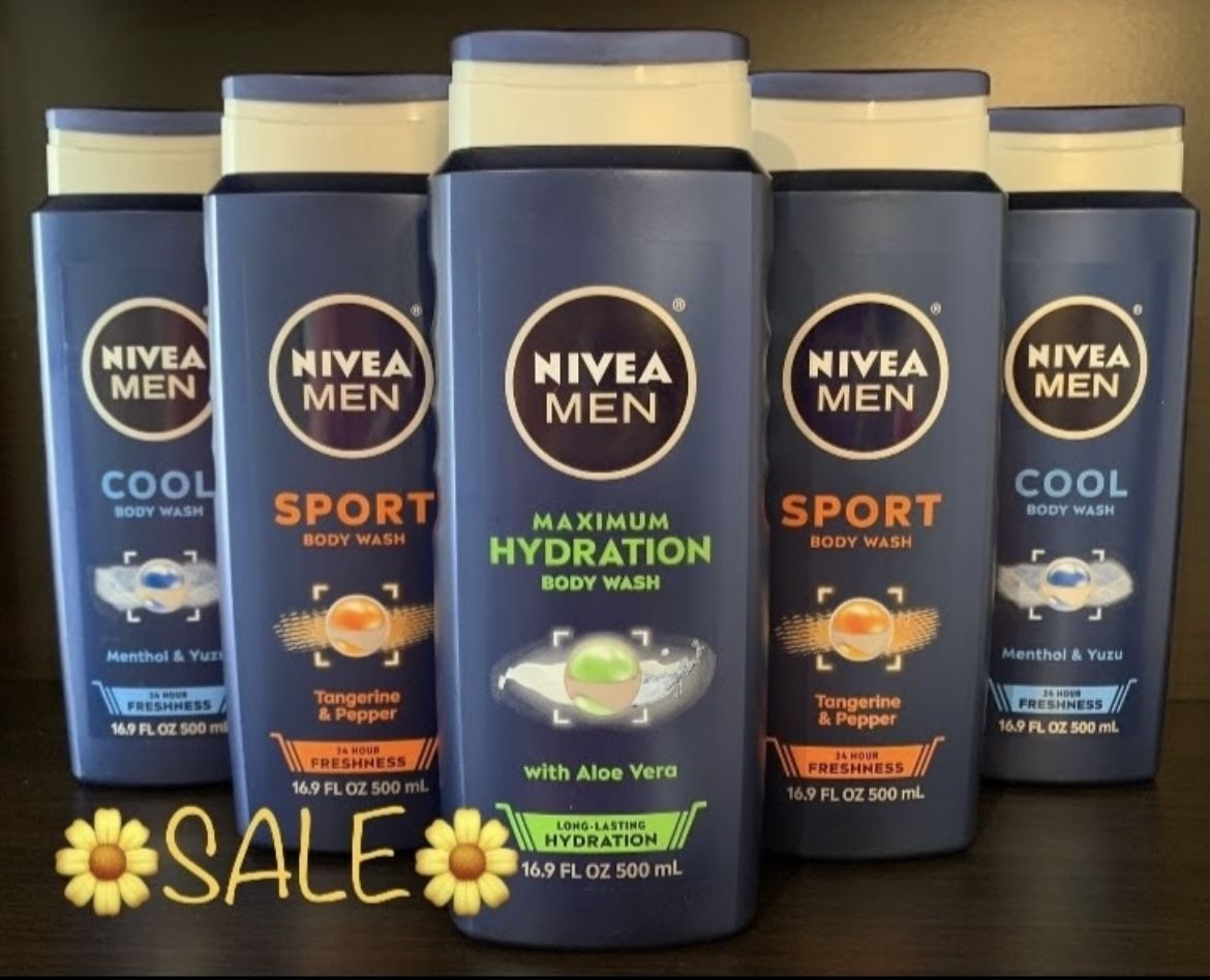 NOW $11.99 ➡️ (PACK OF 3) NÍVEA MEN BODY WASH