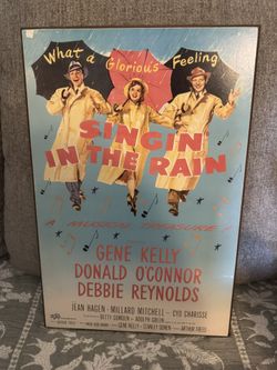 “Singin in the Rain” Wall Frame . 1985 Radio days