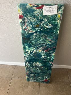 RESIN PAINTING “The Argument “