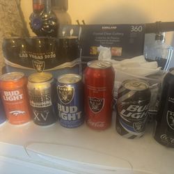 Assorted NFL Collectors Cans