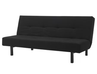 LIKE NEW: IKEA BALKARP Foldable Sleeper Couch Sofa Black