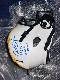 Justin Herbert ROTY Full Size Helmets (Signed)