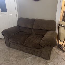 Brown Loveseat 