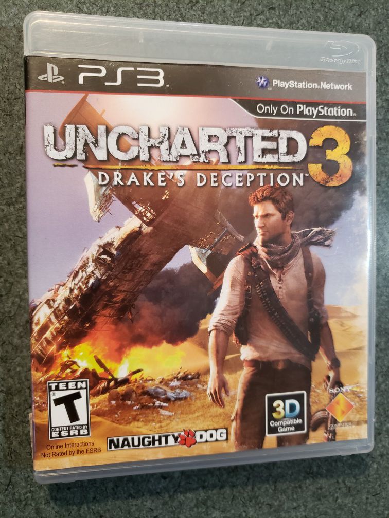 Uncharted 3: Drake's Deception (Sony PlayStation 3, 2011)