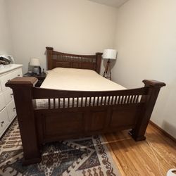Solid Hardwood Queen Bed Frame