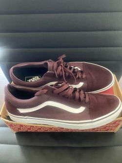 Burgundy Vans Size 11.5