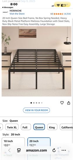 Queen bed frame