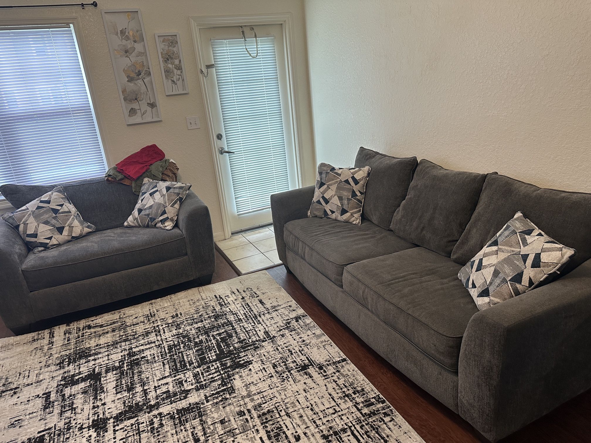 Sofa Bed and Loveseat Set