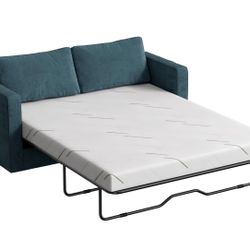 3 Inch Replace Pull Out Sofa Queen Mattress,CertiPUR-US Certified,Queen Size Sleeper Sofa Mattress,Ultra Soft Removable Cover, Non-Slip Bottom, Suppor