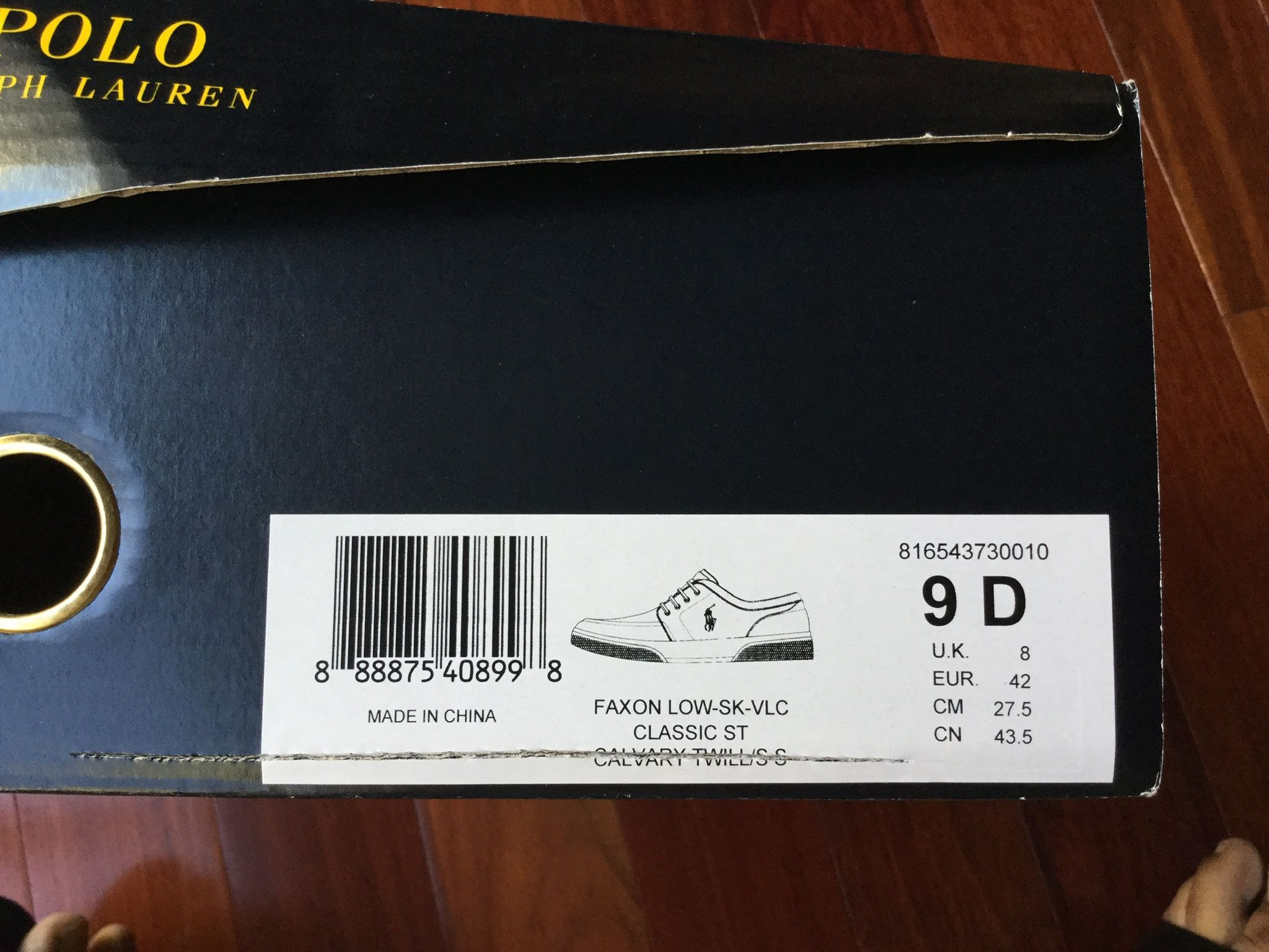 Polo Ralph Lauren Men’s Shoes - Size 9