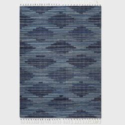 5ft X 7ft Diamond Tassel Outdoor Rug Blue - Opalhouse™
