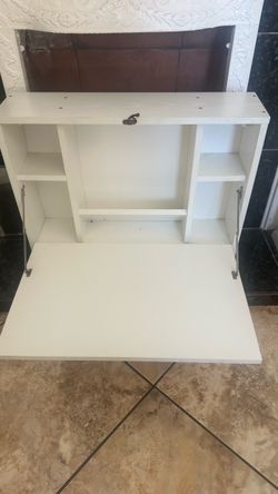 wall-mounted fold-down desk