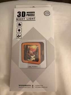 3D Night Light Wooden Puzzle