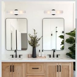 DAYCENT Set of 2 Bathroom Black Wall Sconces Bathroom Light Fixtures Bath