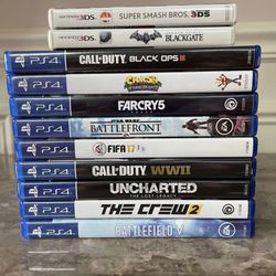 PS4 & Nintendo 3DS Video Games