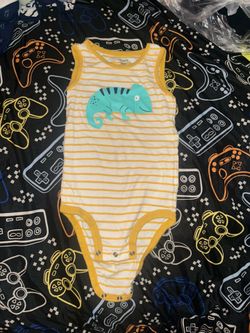 Carters 24m yellow striped bodysuit